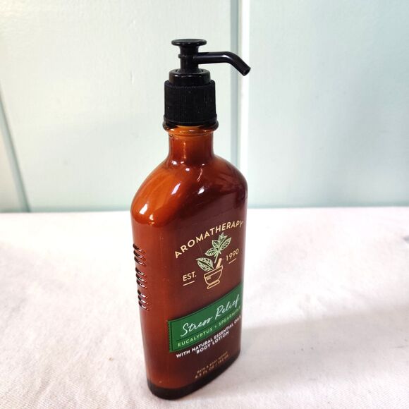 Bath‎ & Body Works Aromatherapy 1990 STRESS RELIEF Eucalyptus Spearmint Lotion - Picture 2 of 5
